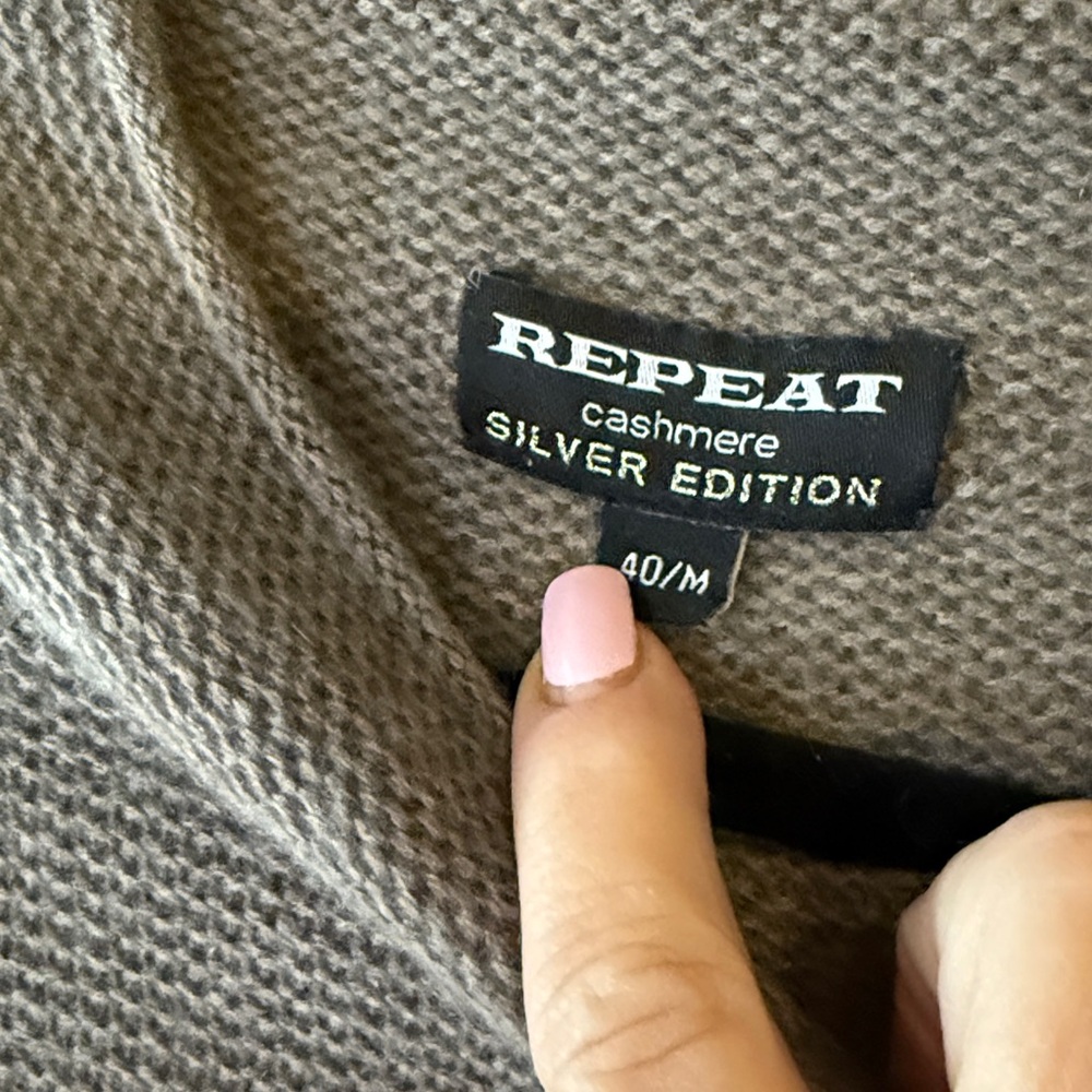Repeat 100% cashmere silver edition tunic sweater - Picture 3 of 5